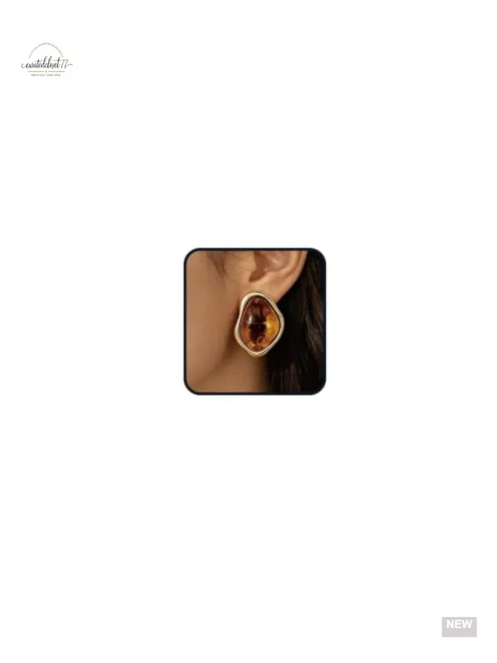 Chunky Geometric Resin Stud Earrings Statement Wedding Prom Jewelry